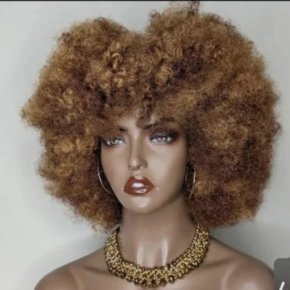 AMARA LA WIG-SUPER SOFT GLUE-LESS FIBER AFRO WIG, GREAT FOR COSPLAYS, DRAG QUEEN - Picture 3 of 4